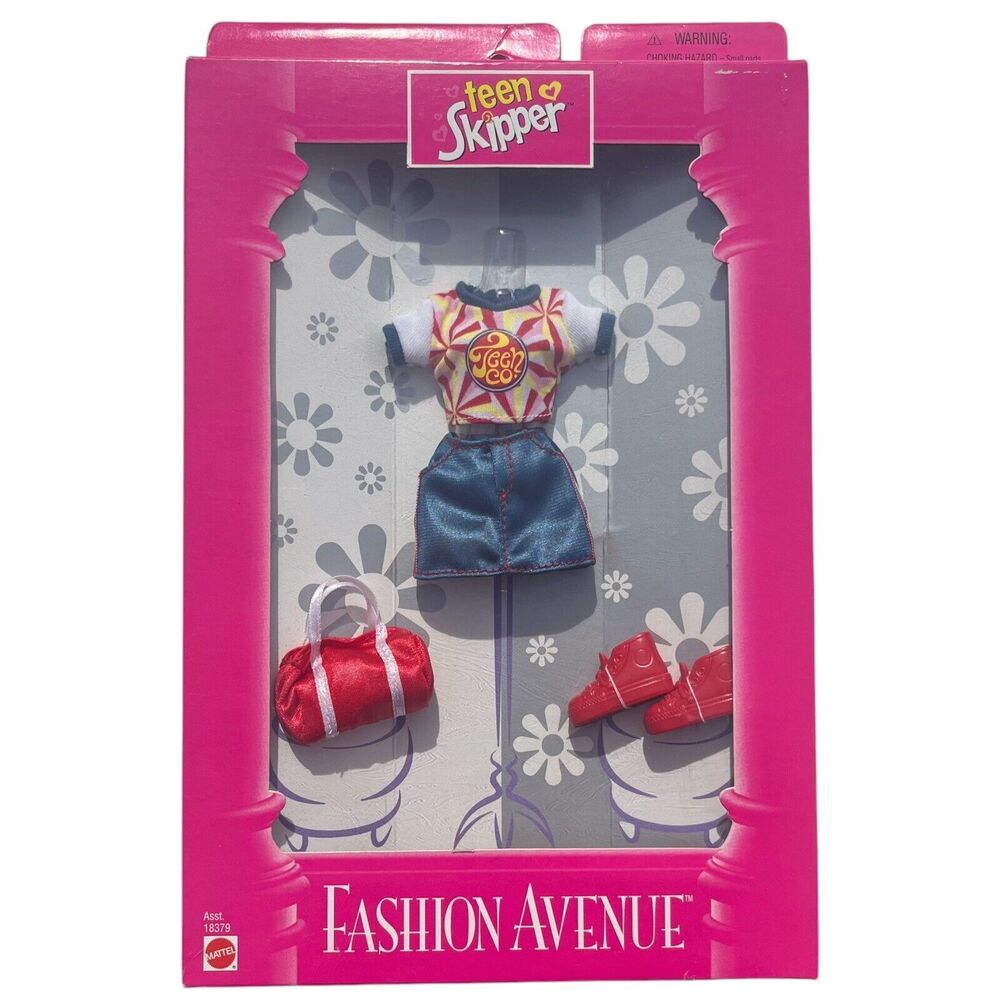 Vintage 1998 Mattel Fashion Avenue Clothes Teen Skipper Outfit New/Old Stock